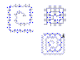 DifferentSquareSpiralsWithPatterns
