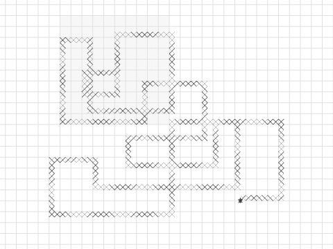 NEW CROSSSTITCH drawing with arrowkeys