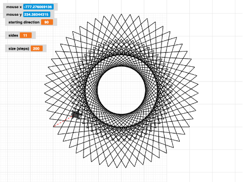 Repeating Star Spiral Blocks practice