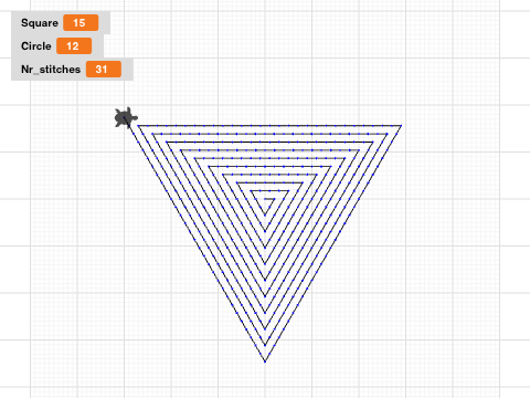 Expanding triangle