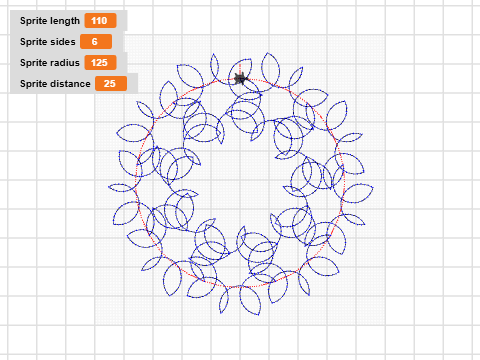 9 flower wreath