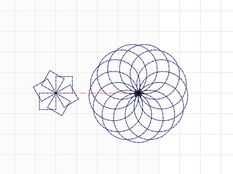 Flower and pinwheel