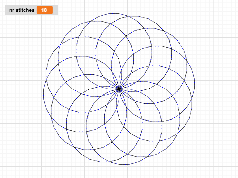 Coralie circle flower