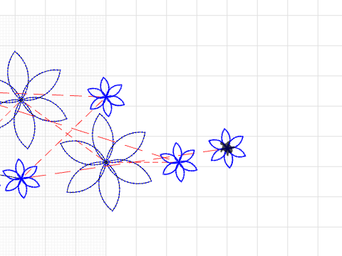 Stitch and Code Flower #99