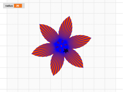 Blume gefüllt versuch