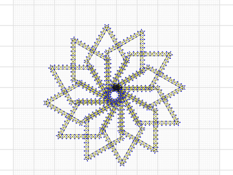 Diamond flower