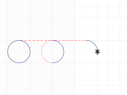 3 circles, full, half, 1/4