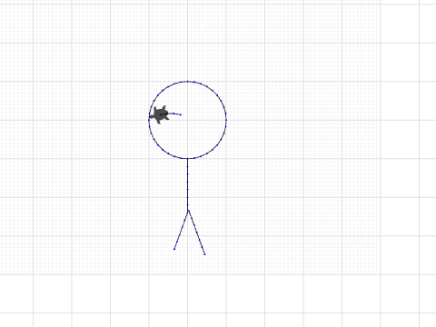 Stick man in progress 