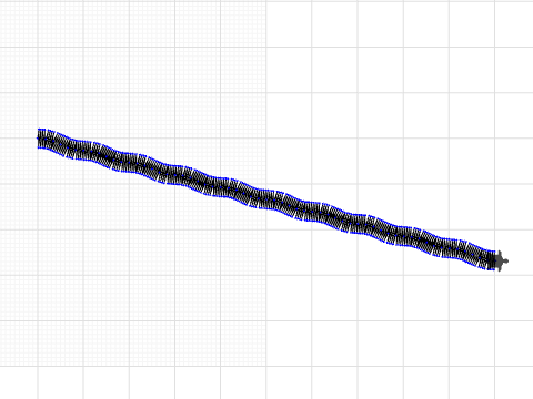 I tried satin stitch