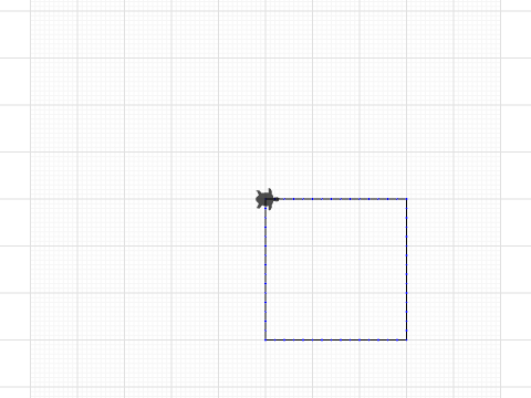 leo turtle stitch square