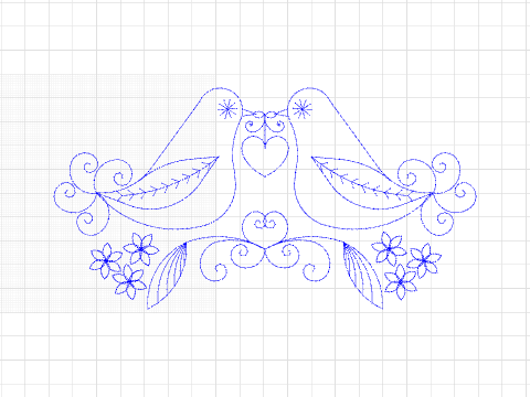 Love Birds for a Watercolor Card