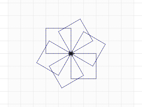 repeated squares  AKA weird flower made by squares by MEEEEEE