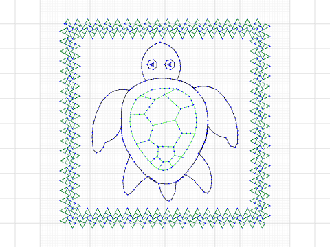 Turtle Mug Rug