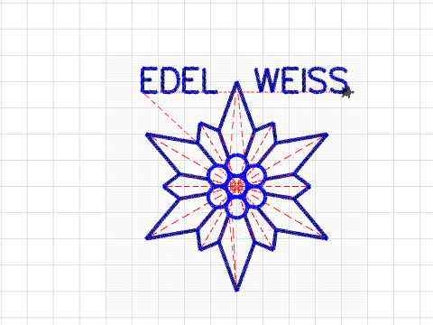 LNW Sticken - Edelweiss