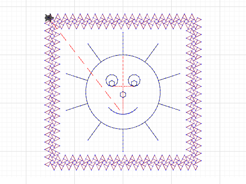 Mug Rug Sun