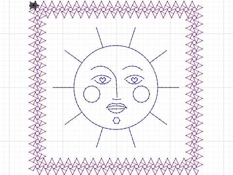 Pretty Mr Sunshine Mug Rug