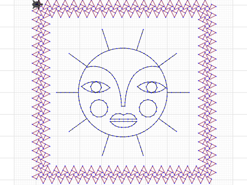 Pretty Mrs Sunshine Mug Rug