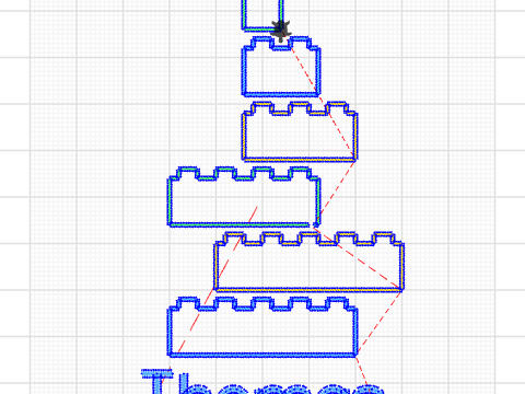Toren a la da legoblokjes thomas