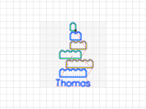 Toren a la da legoblokjes thomas