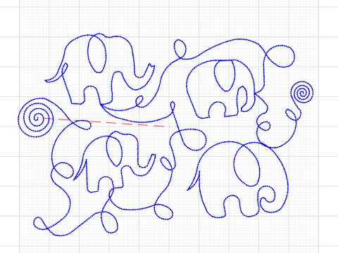 Elephant Quilting Pattern