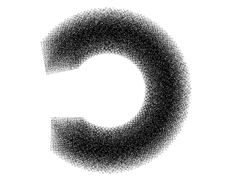 Hilbert Turtle Geometry as lace
