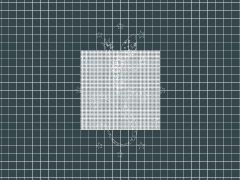 Gecko + Stars | MEDIUM 113 x 170 mm