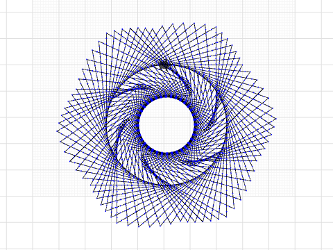 Rotating polygons with TS 
