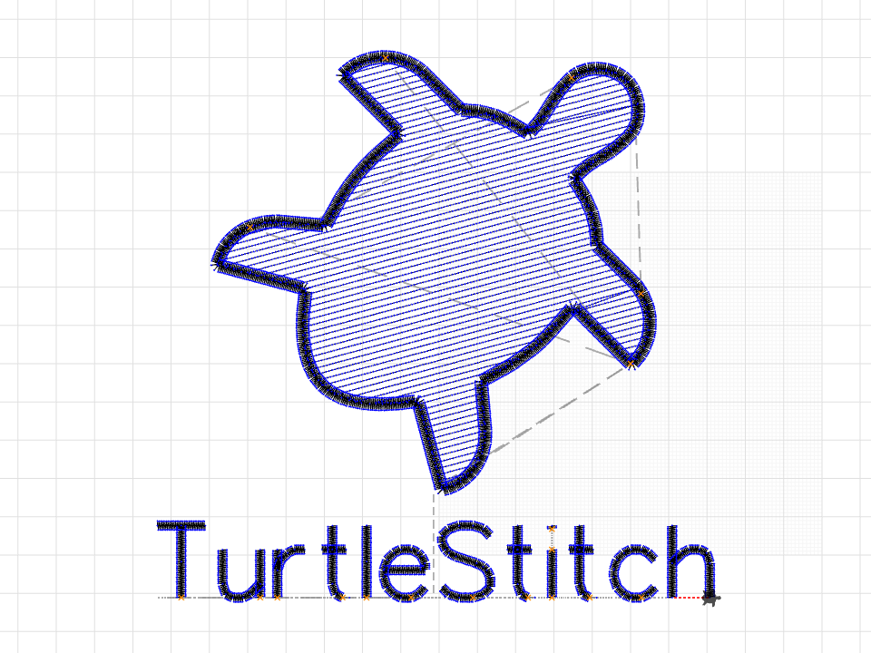 turtle plus text (scalable)