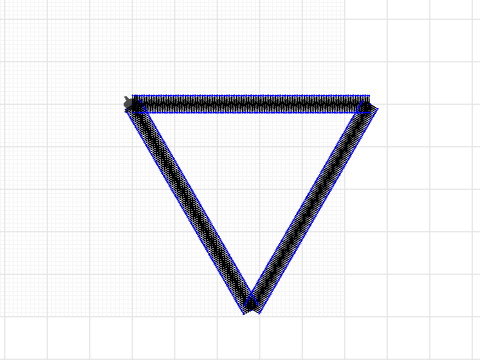 5 cm triangle