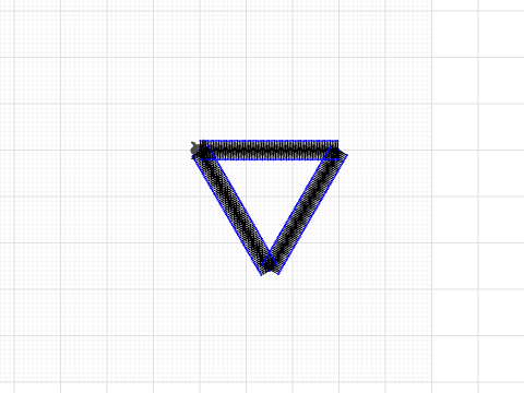 3x3x3cm triangle