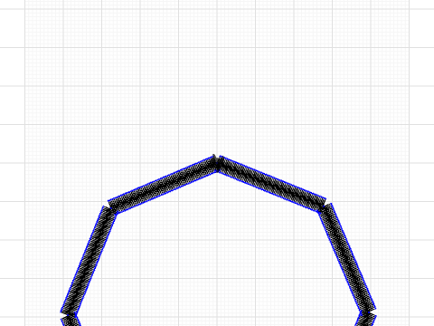 3cm sided tilted octogon