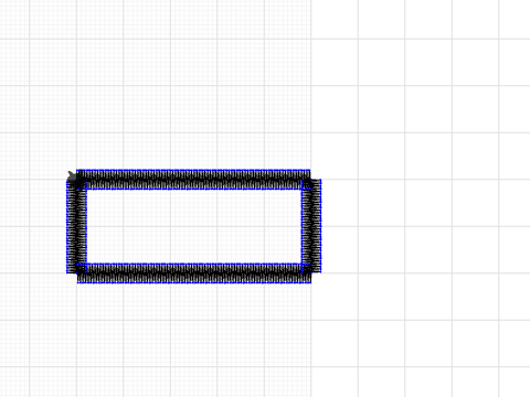 5 x 2 cm rectangle