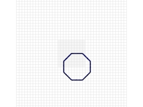 Octangle - 4cm Sides