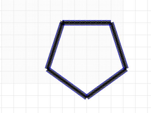 Pentagon w/ ~ 4 cm sides