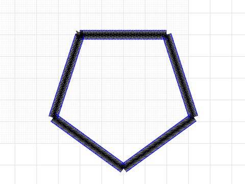 Pentagon all side = 4