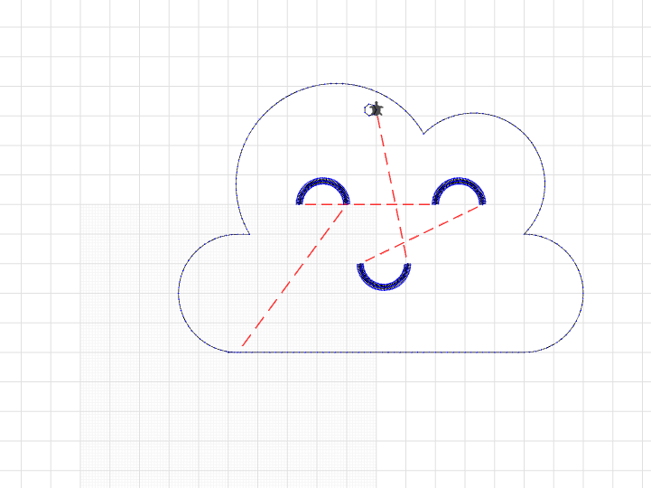 cloud #2 laser cut