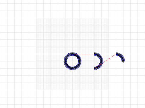 full circle and half and quater circle