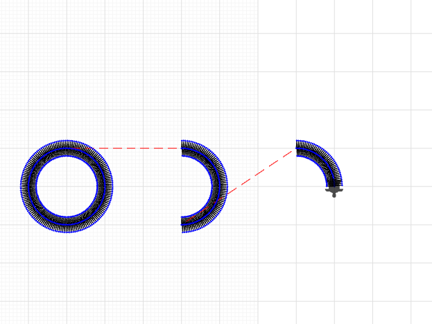 circle half circle quater circle