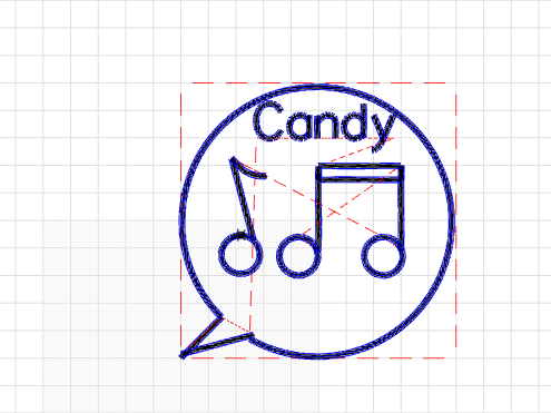 Candy speech bubble